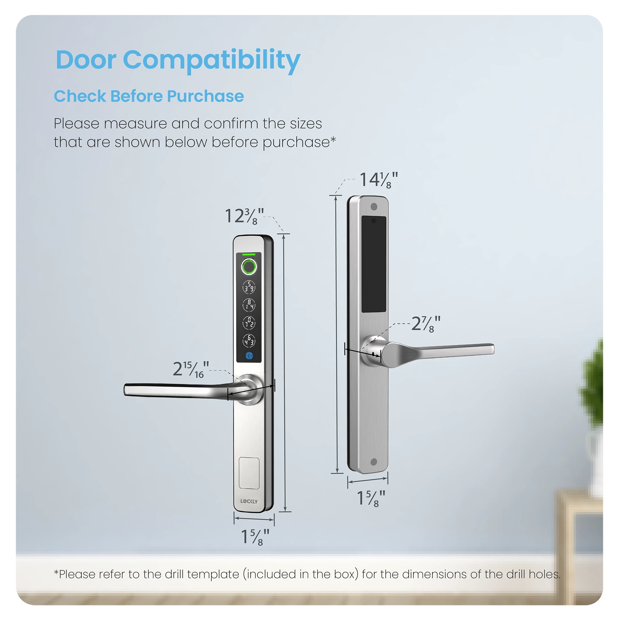 Lockly Guard Athena for Narrow Frame Doors