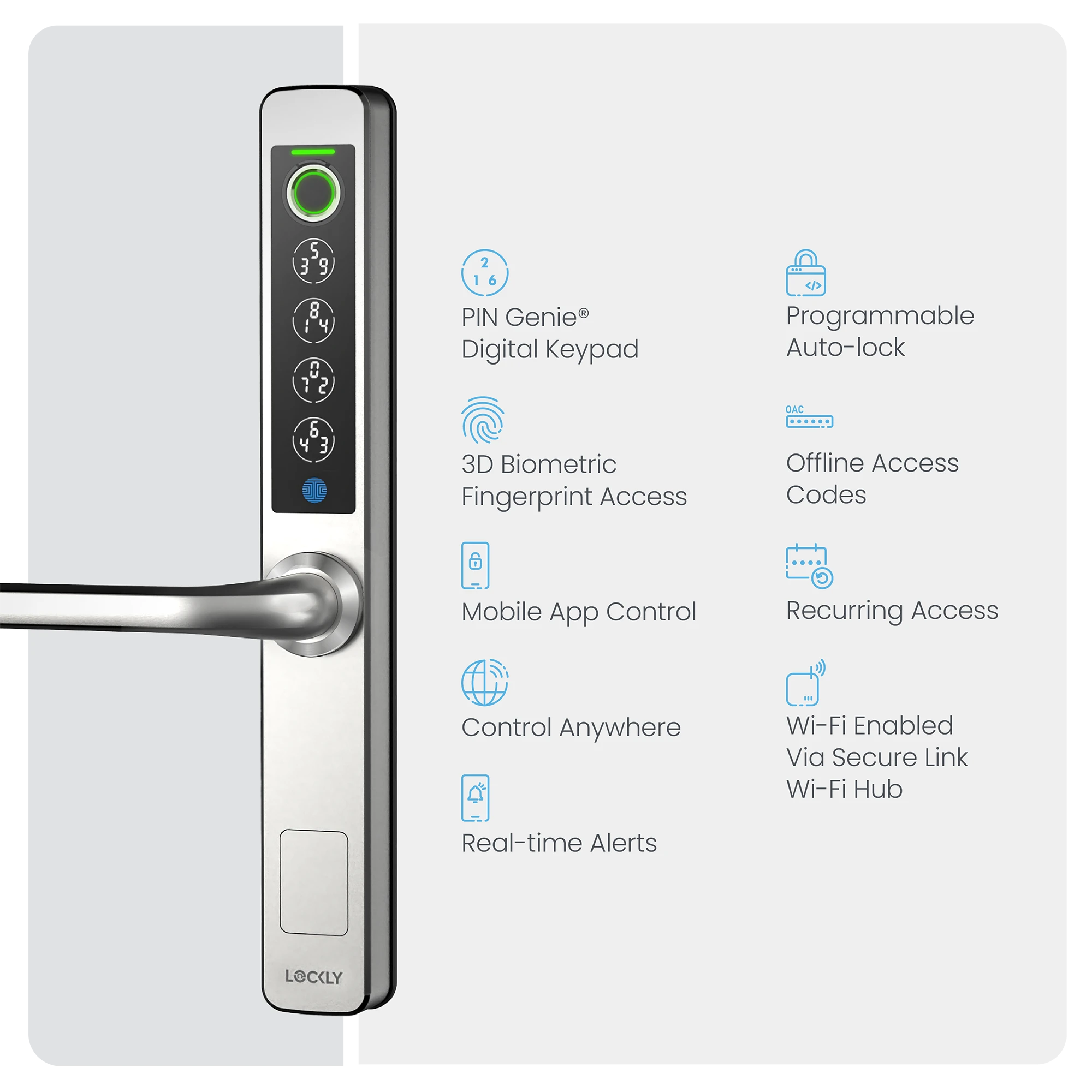 Lockly Guard Athena for Narrow Frame Doors