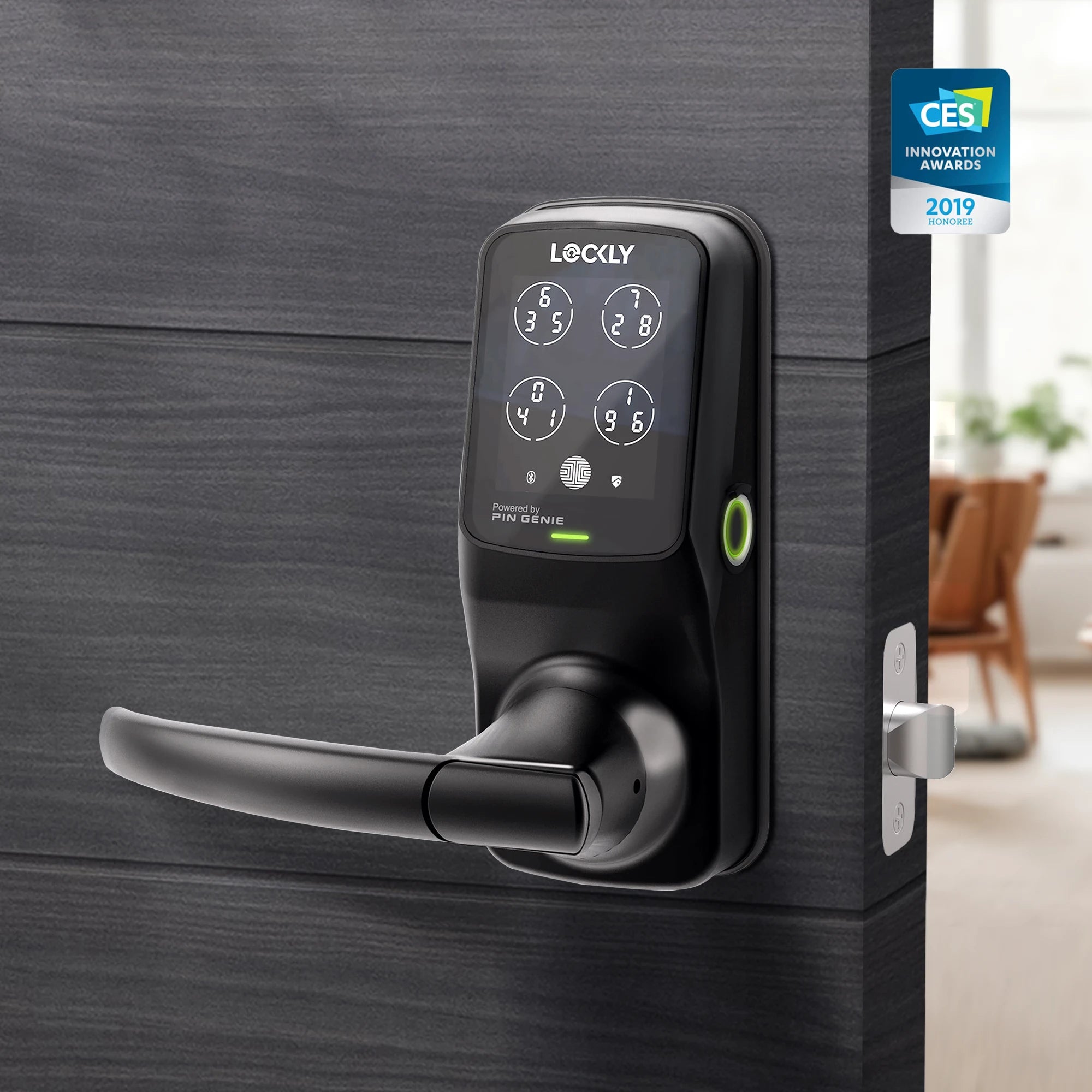 Lockly Secure Plus Peek-Proof Smart Lock Latch Edition