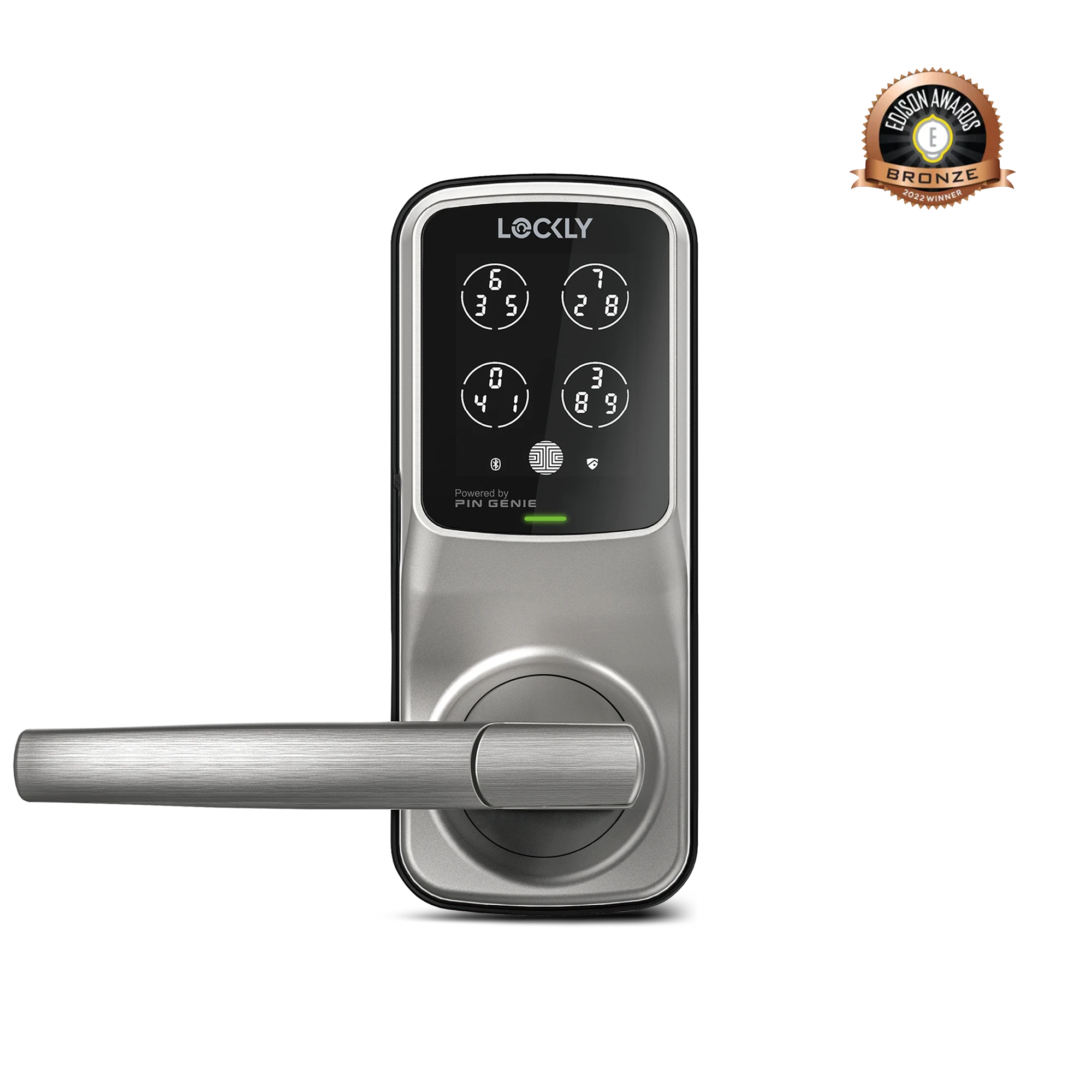 Lockly Secure Plus Peek-Proof Smart Lock Latch Edition