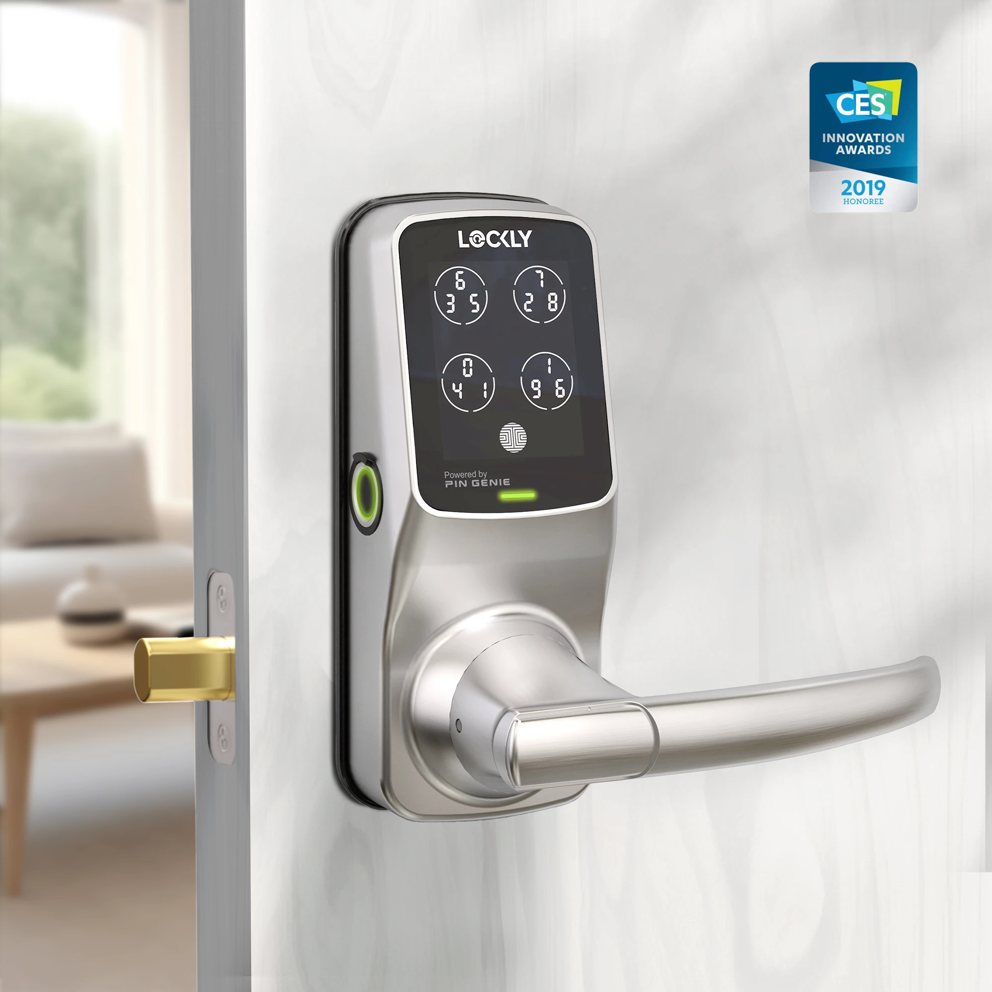 Lockly Secure Plus Peek-Proof Smart Lock Latch Edition