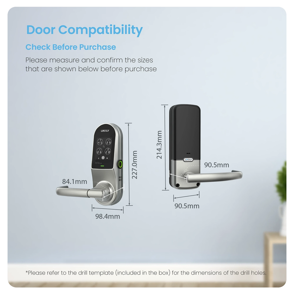 Lockly Guard Duo Interconnected Smart Lock UL Fire-Rated (USA Standard/Commercial-Grade)