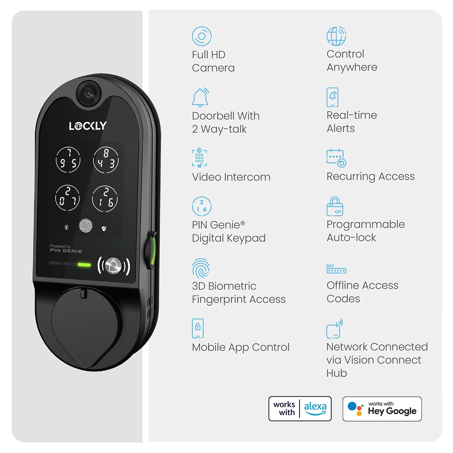Lockly Vision - The Original Video Smart Lock