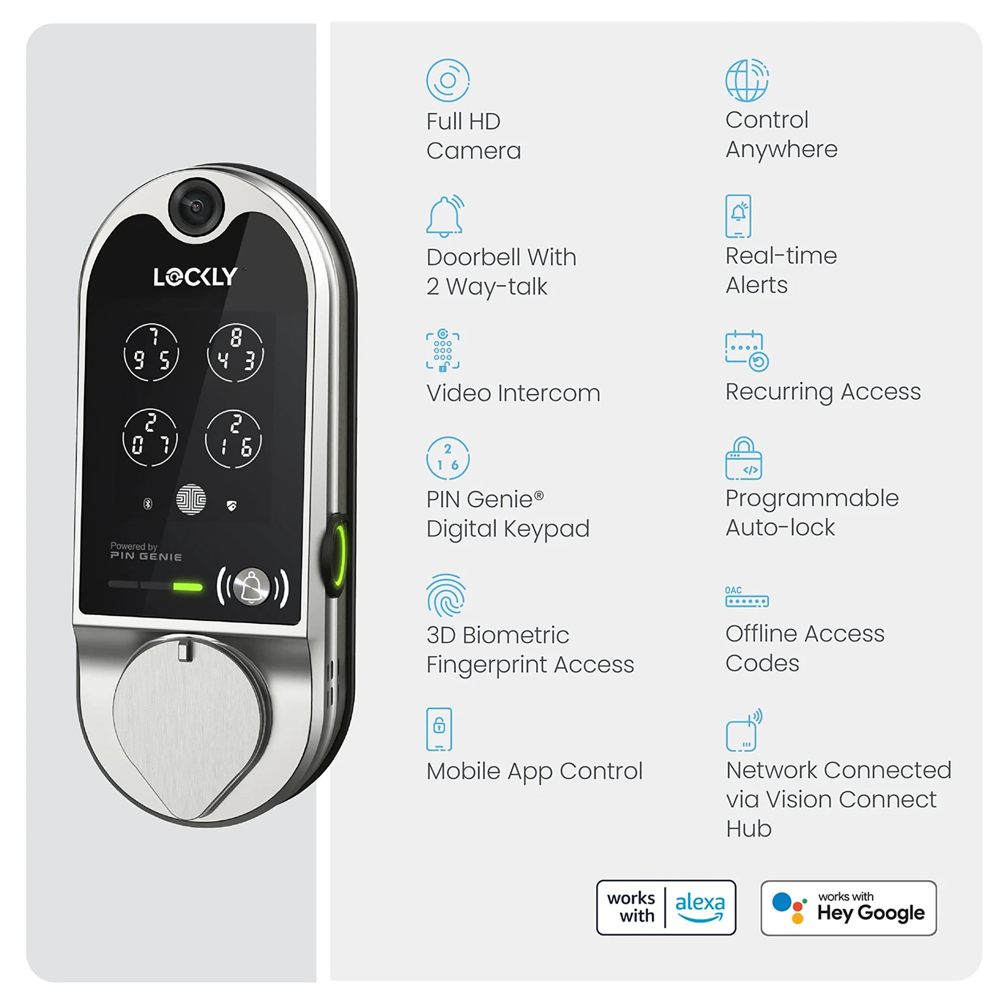 Lockly Vision - The Original Video Smart Lock