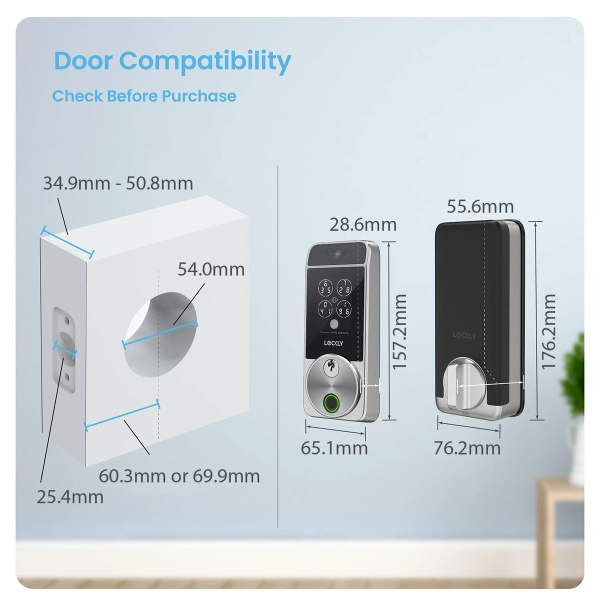 Lockly Visage Zeno Series Facial Recognition Deadbolt