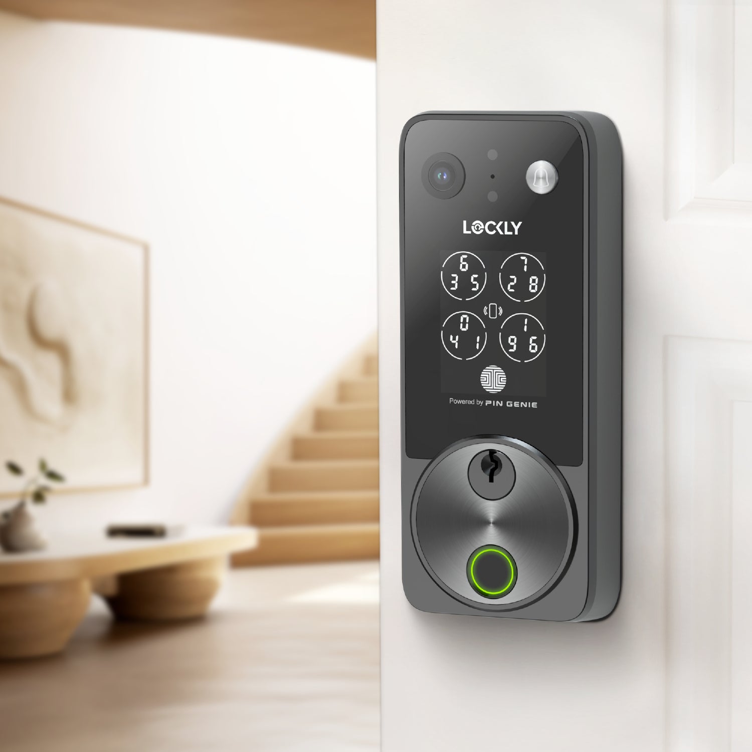Lockly Vision Zeno Series Video Smart Lock with 2K Video Camera