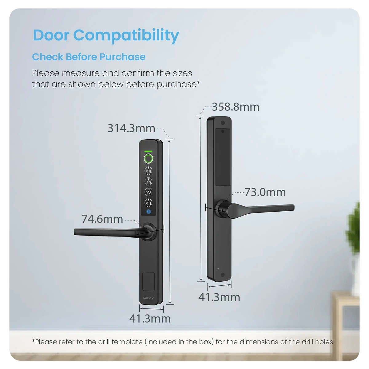Lockly Guard Athena for Narrow Frame Doors