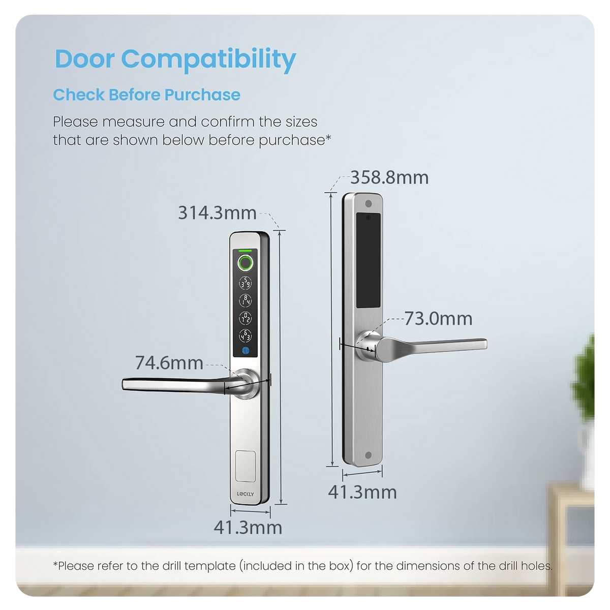 Lockly Guard Athena for Narrow Frame Doors