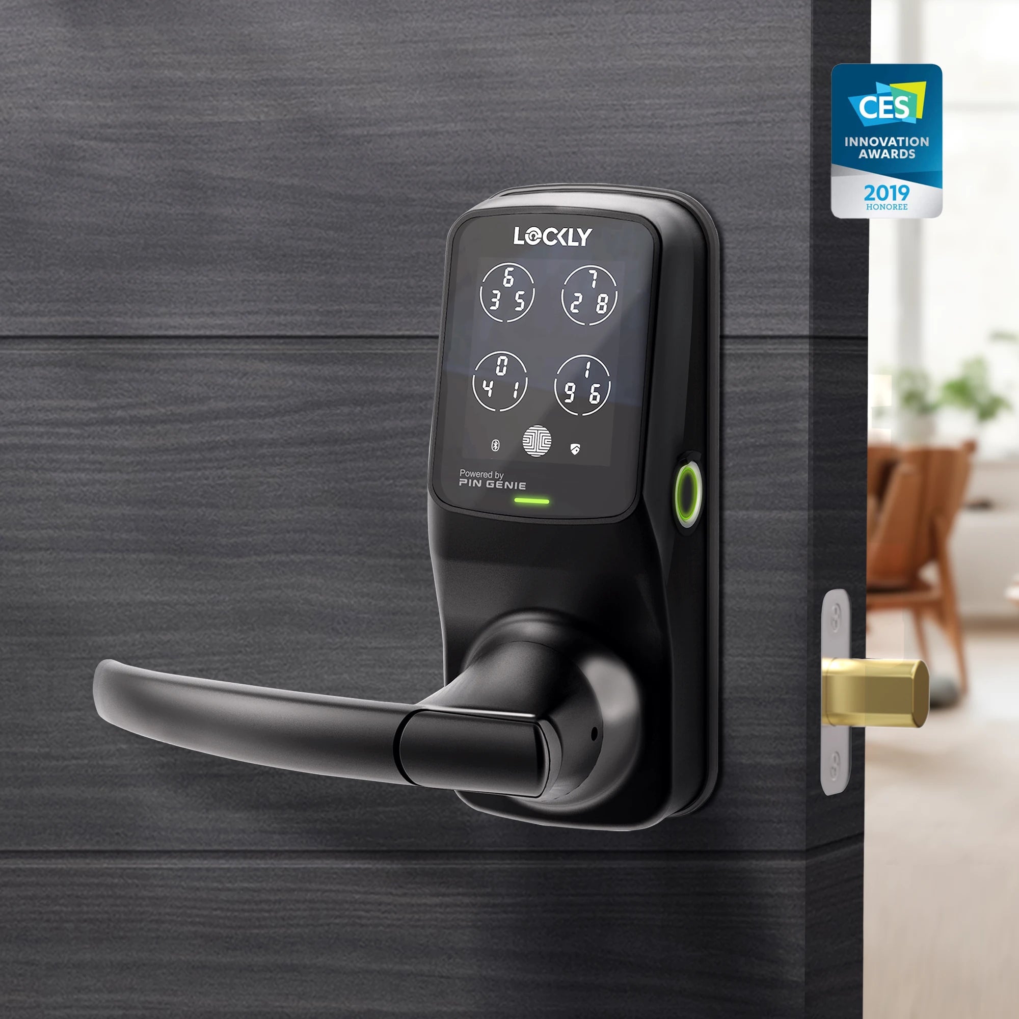 Lockly Secure Plus Peek-Proof Smart Lock Latch Edition