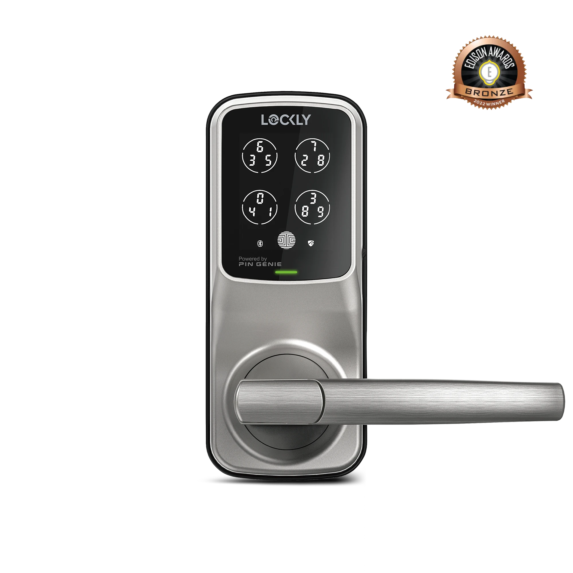 Lockly Secure Plus Peek-Proof Smart Lock Latch Edition