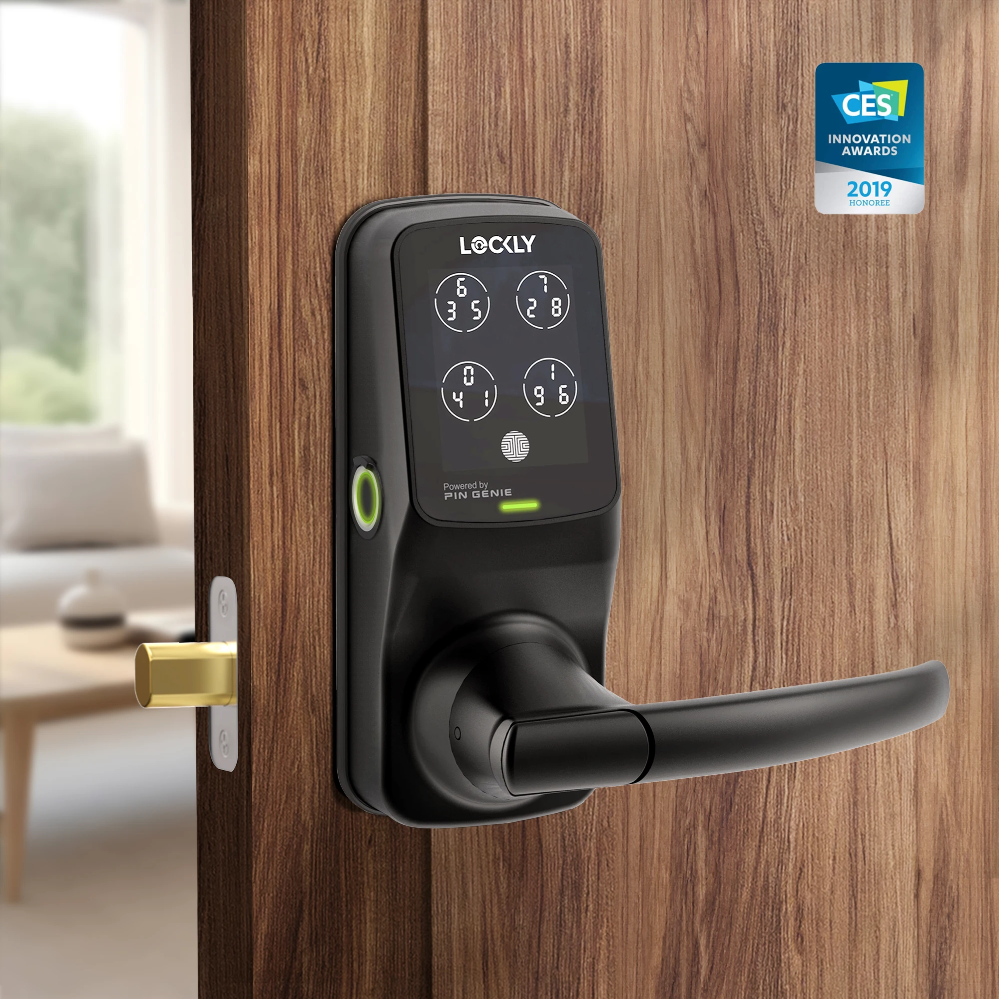 Lockly Secure Plus Peek-Proof Smart Lock Latch Edition