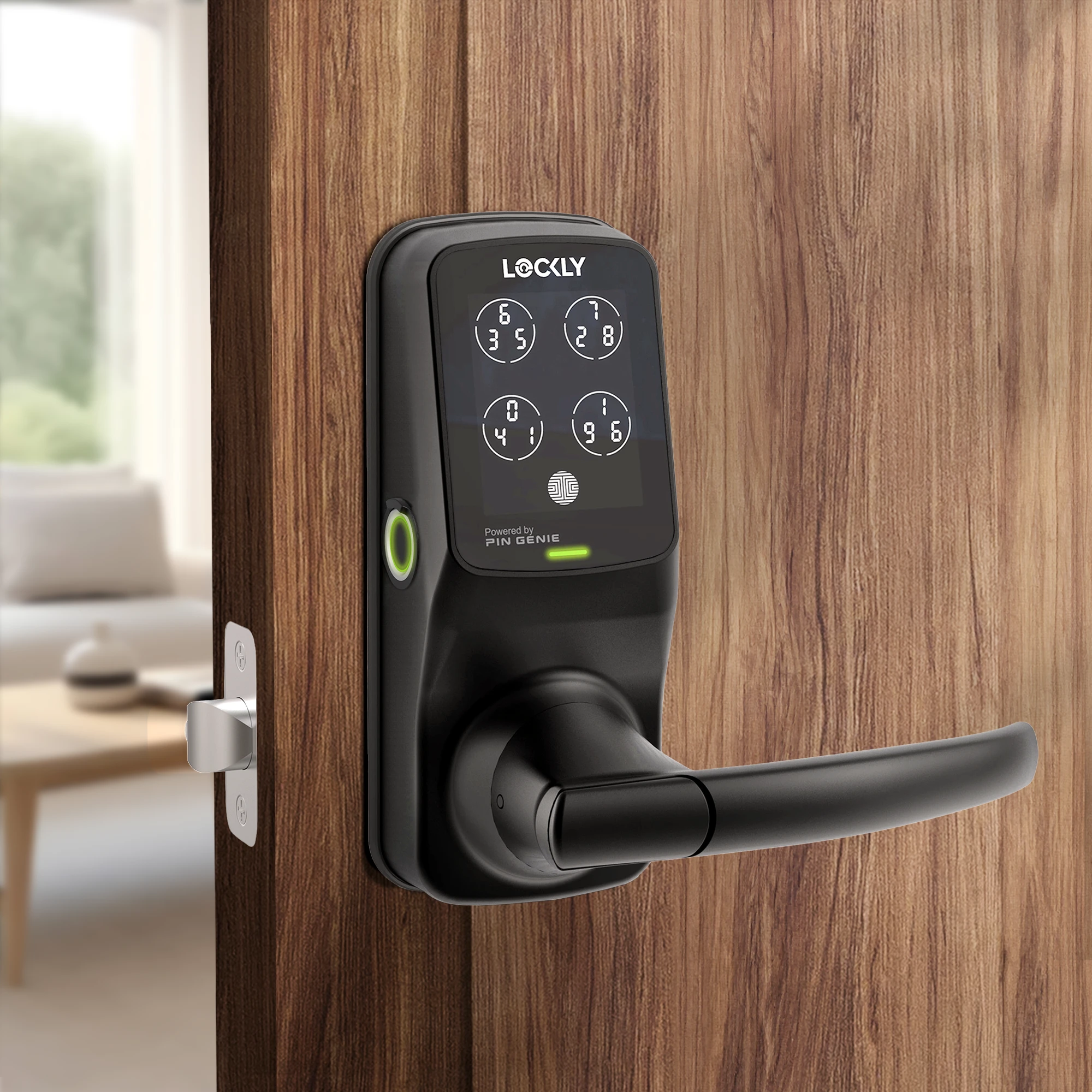 Lockly Secure Plus Peek-Proof Smart Lock Latch Edition