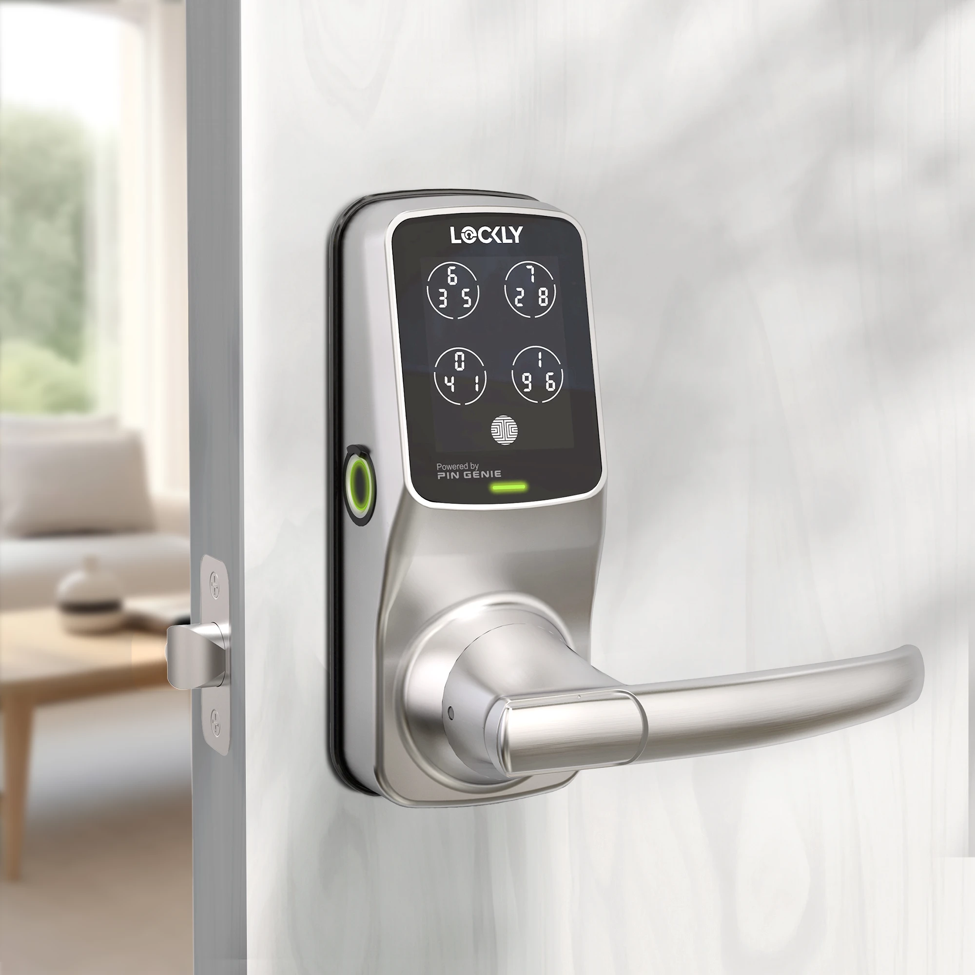 Lockly Secure Plus Peek-Proof Smart Lock Latch Edition