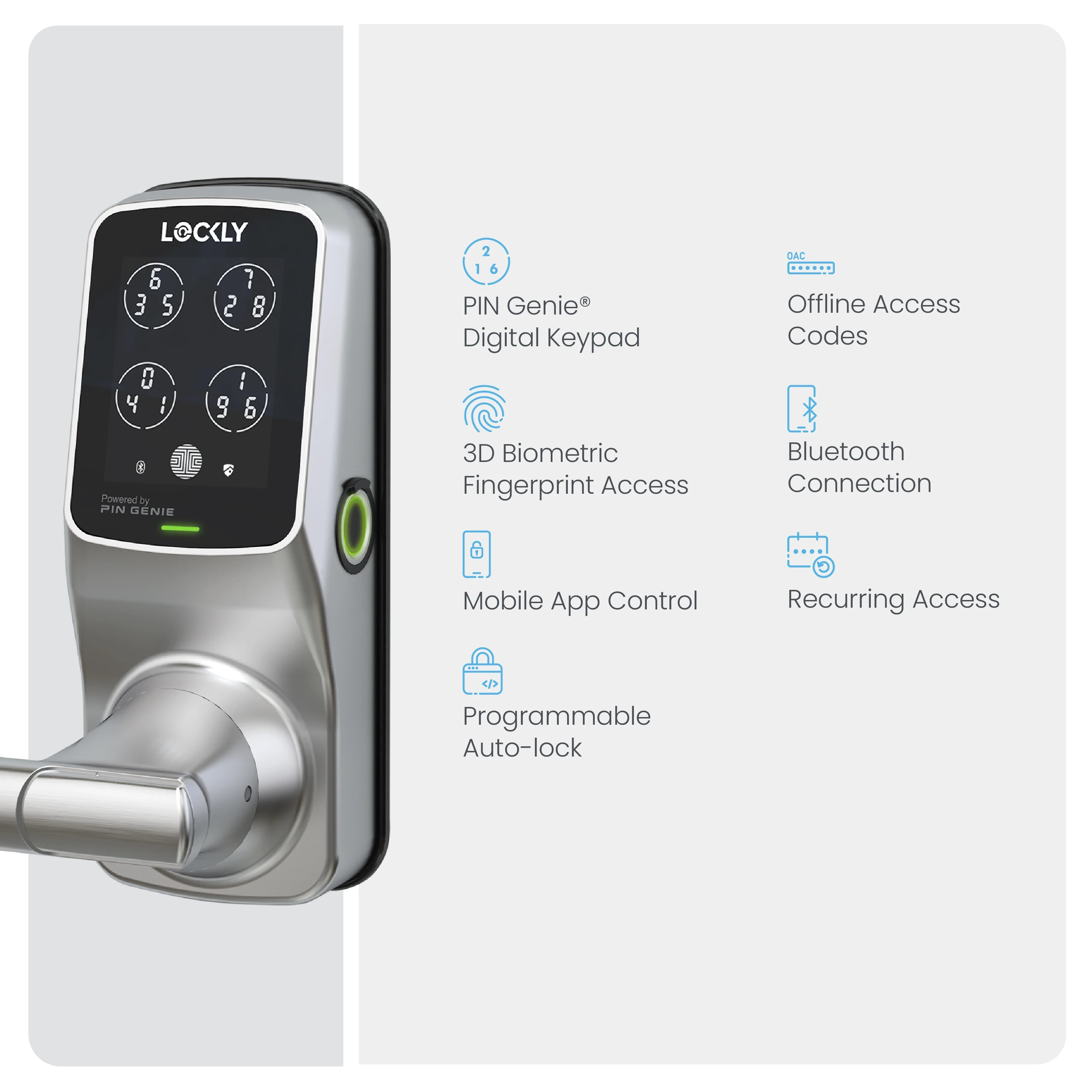 Lockly Duo Compact Interconnected Smart Lock