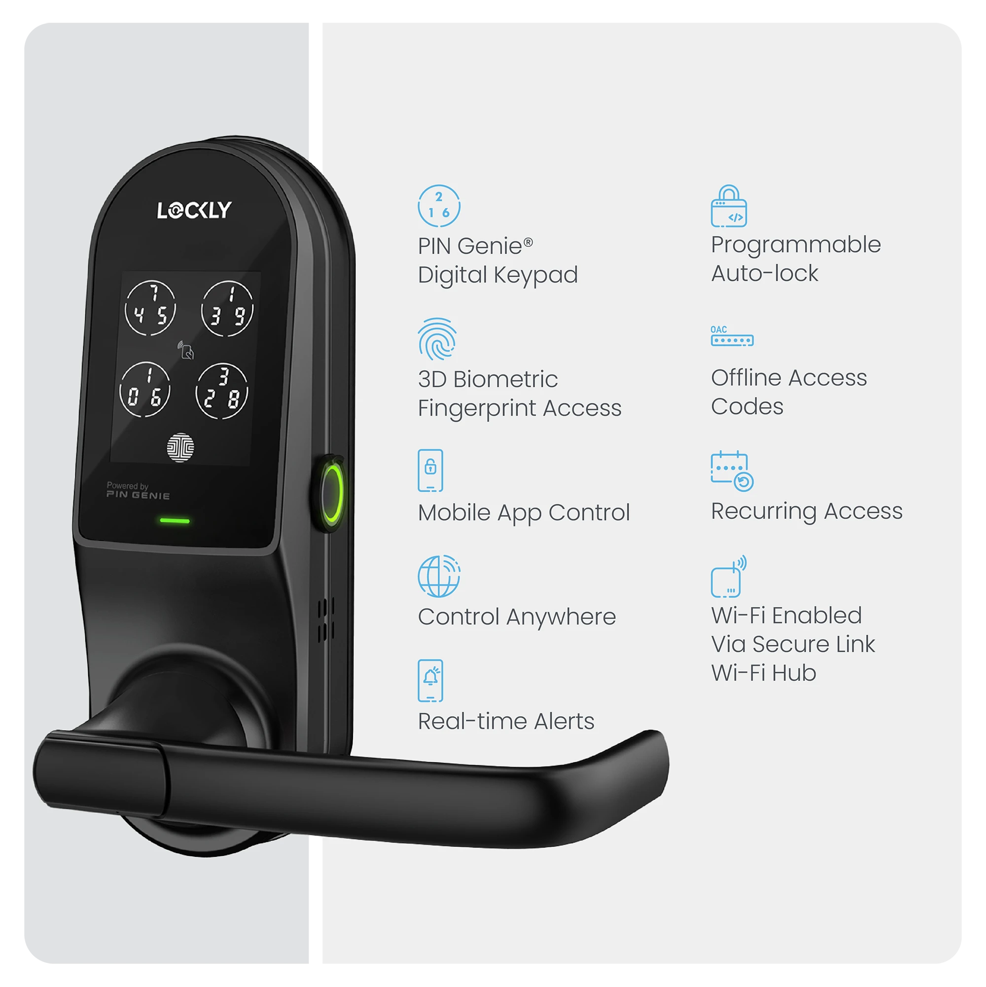 Lockly Guard Duo UL Fire-Rated Interconnected Smart Lock