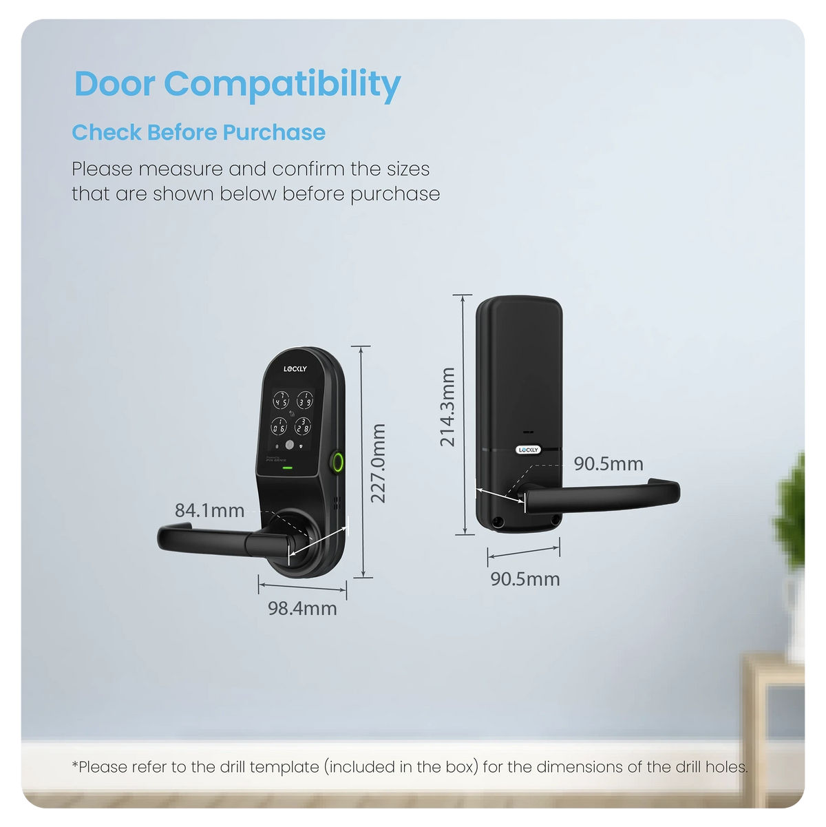 Lockly Guard Duo Interconnected Smart Lock UL Fire-Rated (USA Standard/Commercial-Grade)