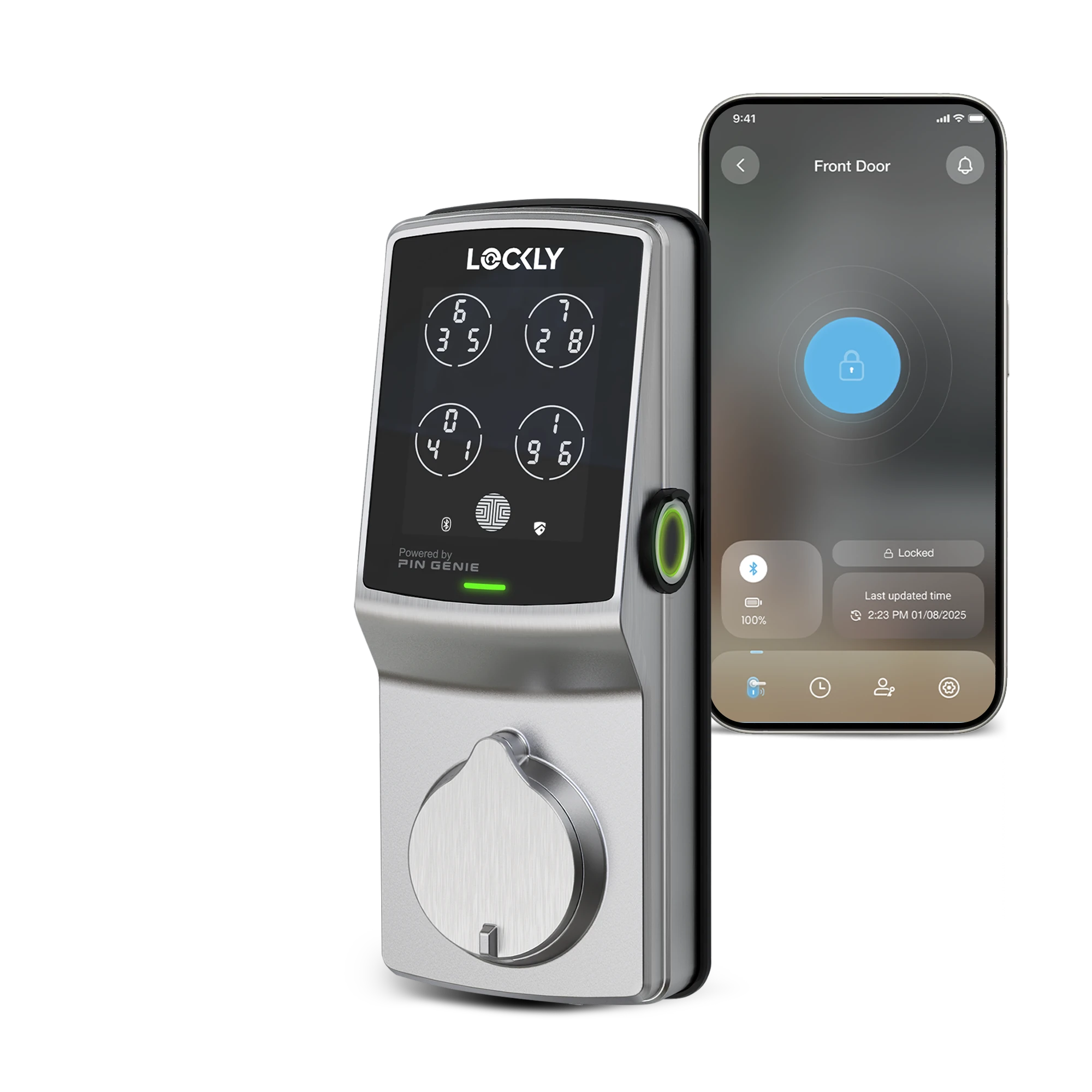 Lockly Secure Plus Peek-Proof Smart Lock Deadbolt Edition