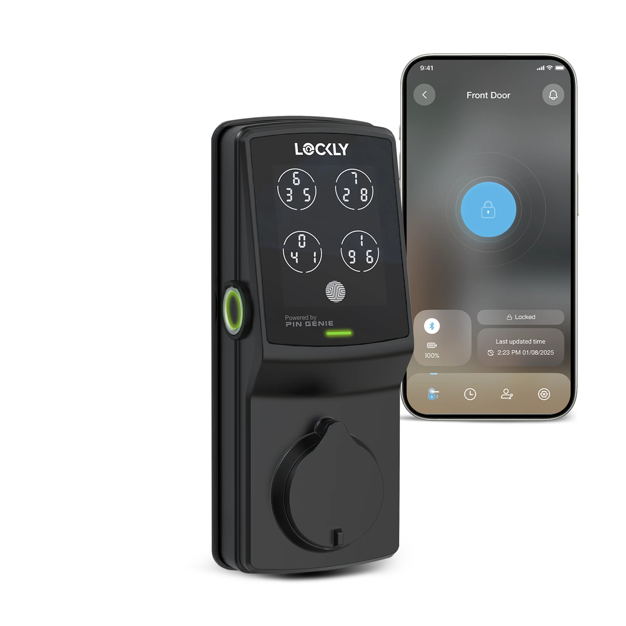 Lockly Secure Plus Peek-Proof Smart Lock Deadbolt Edition