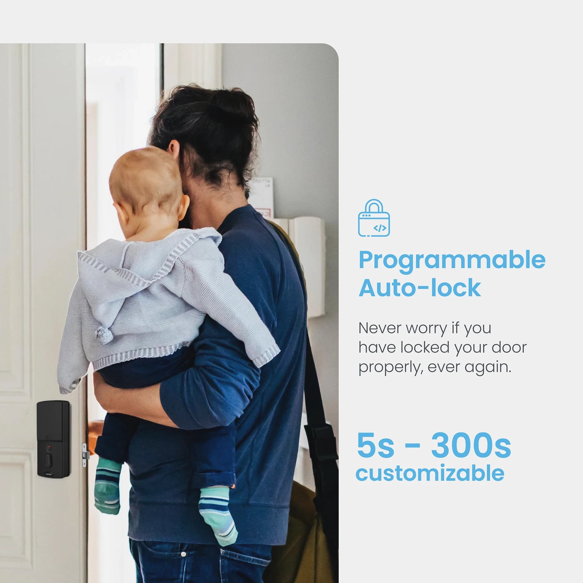 Lockly Secure Plus Peek-Proof Smart Lock Deadbolt Edition