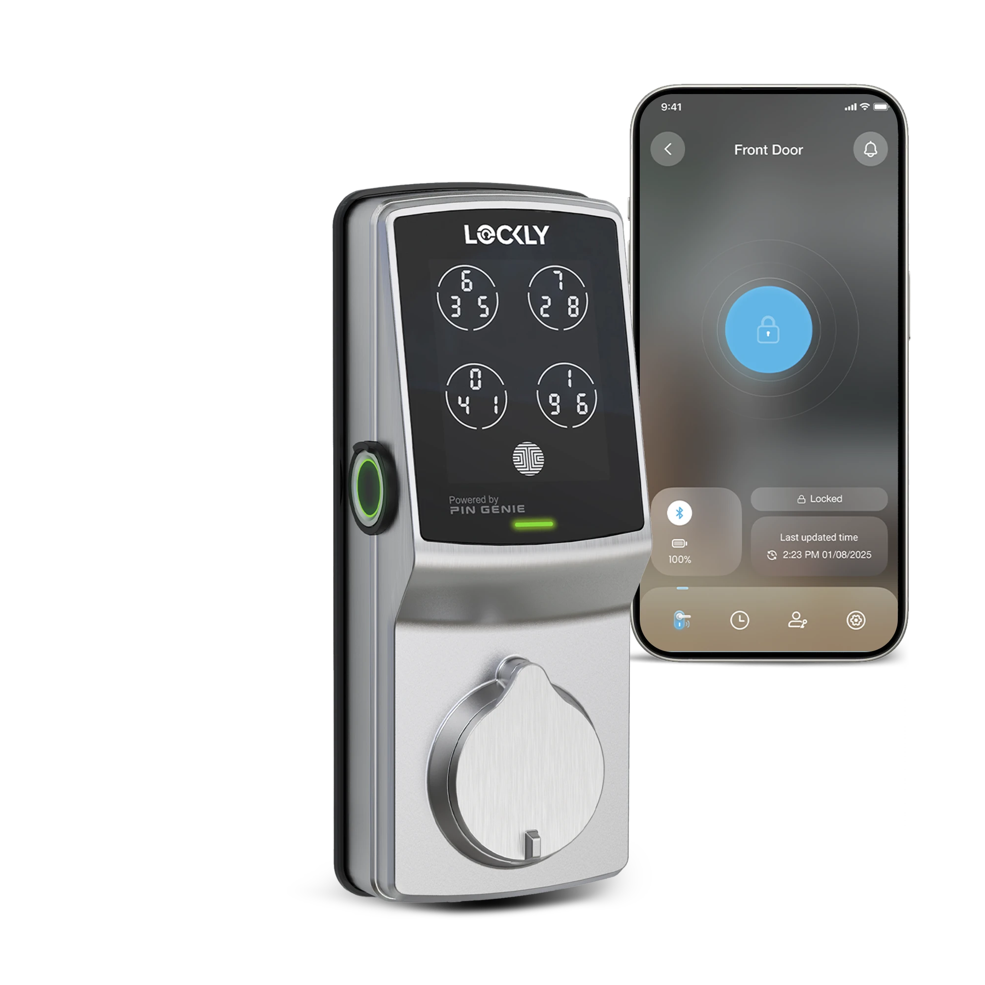 Lockly Secure Plus Peek-Proof Smart Lock Deadbolt Edition