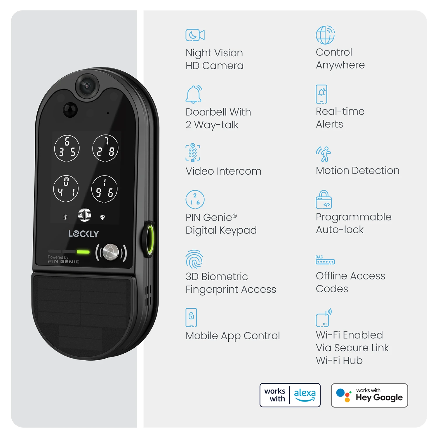 Lockly Vision Elite Video Smart Lock