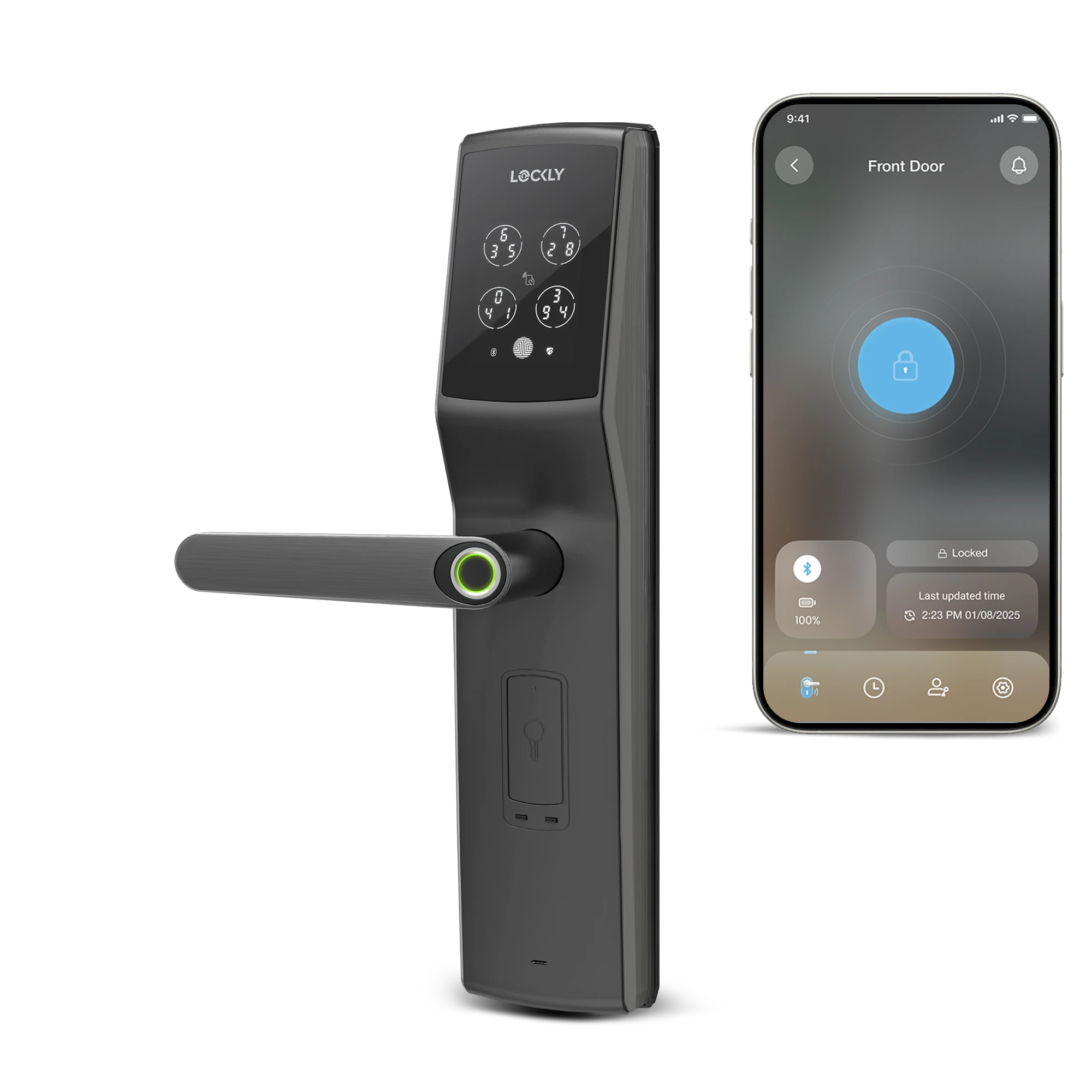 Lockly Secure Lux Mortise Smart Lock