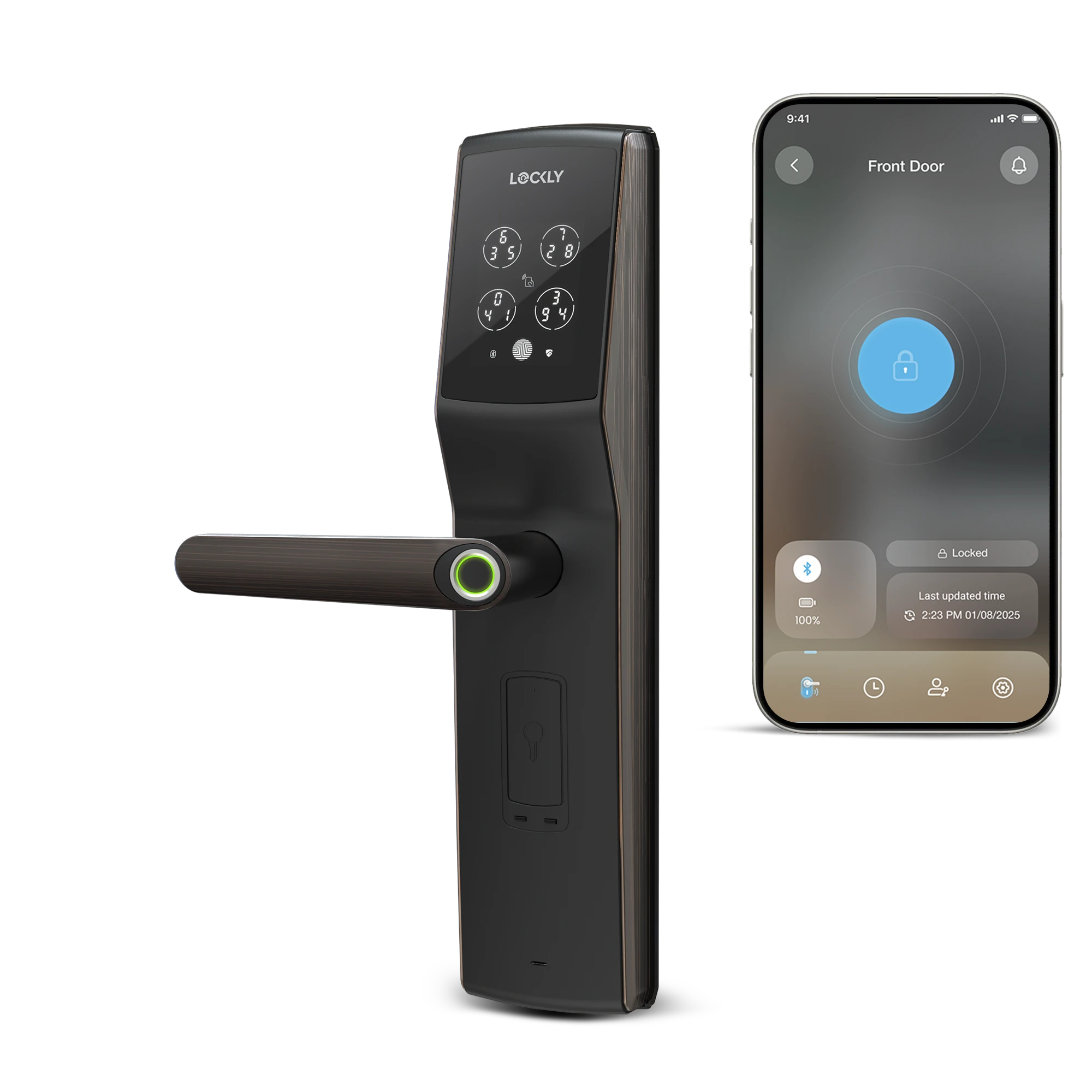 Lockly Secure Lux Mortise Smart Lock