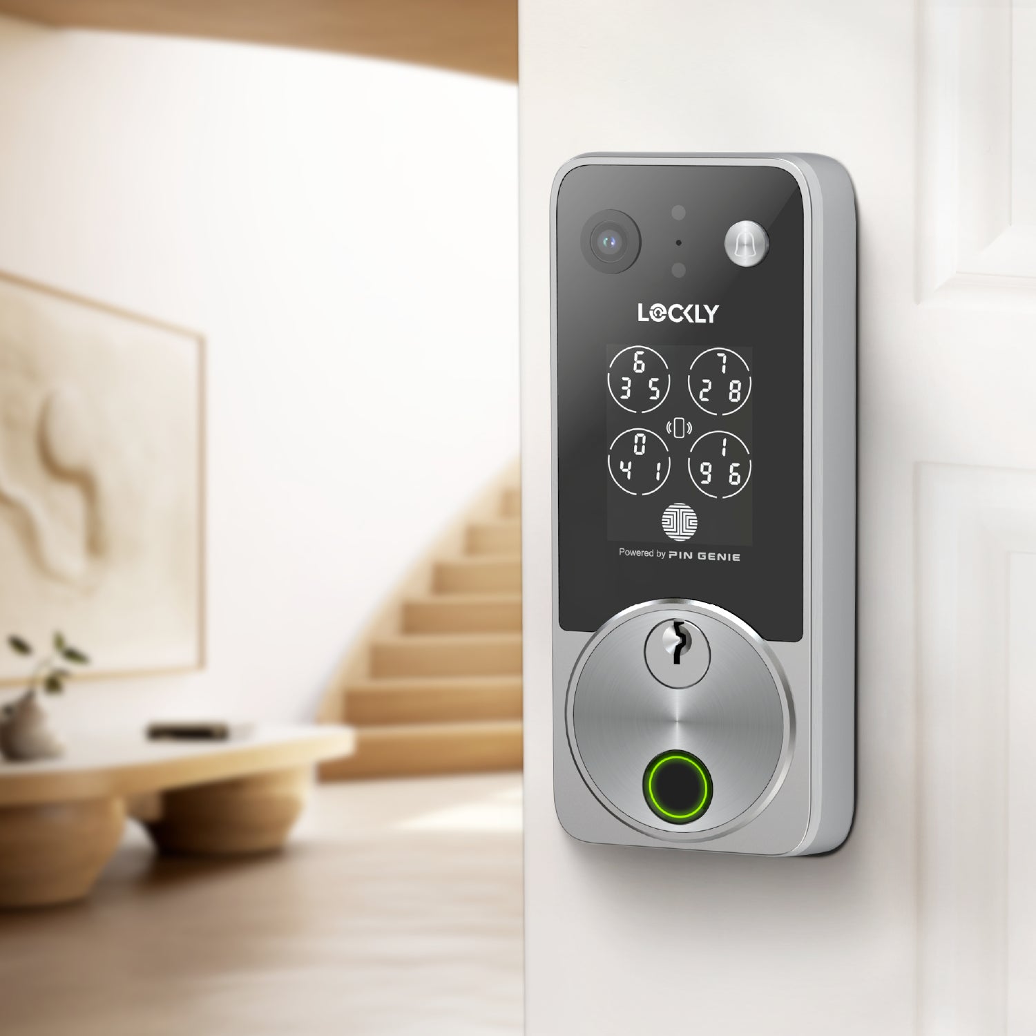 Lockly Vision Zeno Series Video Smart Lock with 2K Video Camera