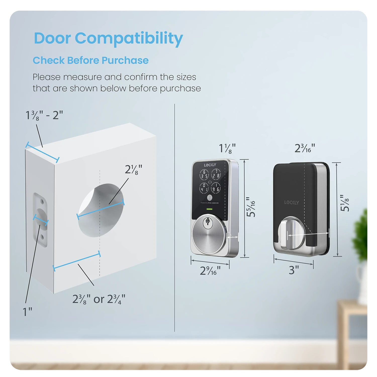 Lockly PIN Genie Pro Zeno Series Keypad Deadbolt